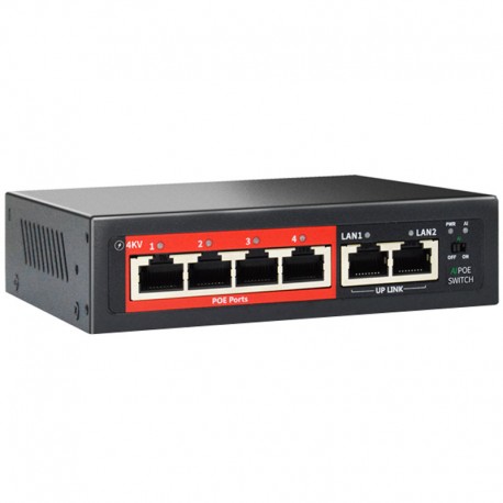 4-port PoE power switch